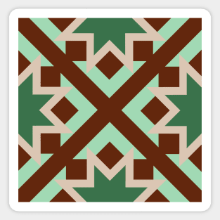 Quilt inspired farmhouse style pattern Sticker